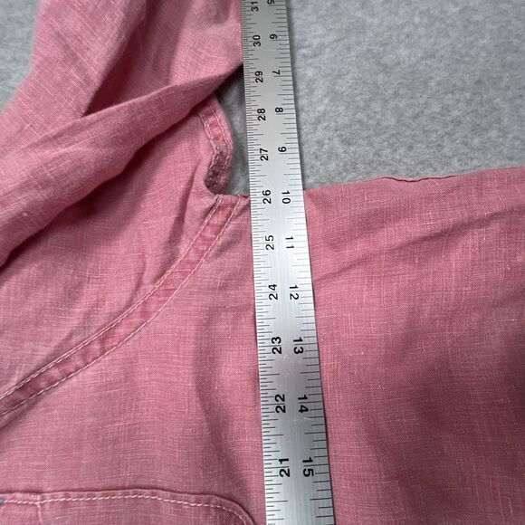 Tommy Bahama Shirt Mens XL Extra Large Pink 100% Linen Long Sleeve Button Up - Picture 4 of 12